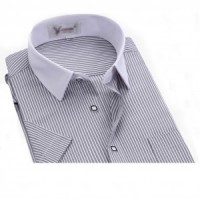 SKST007 homemade slim short-sleeved shirt style, making professional shirt style, custom-made men's short-sleeved shirt style, short-sleeved shirt manufacturer 45 degree